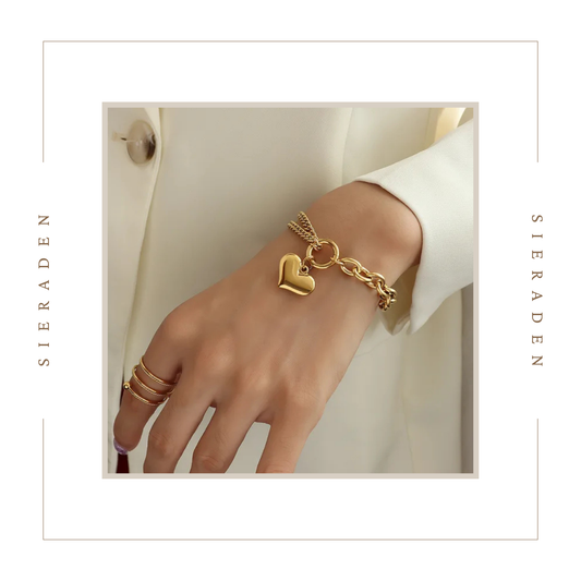 Metalen Hart Hanger Armband