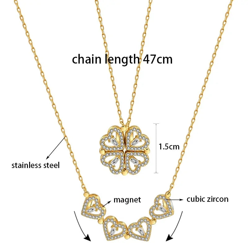 Vierbladige klaver ketting