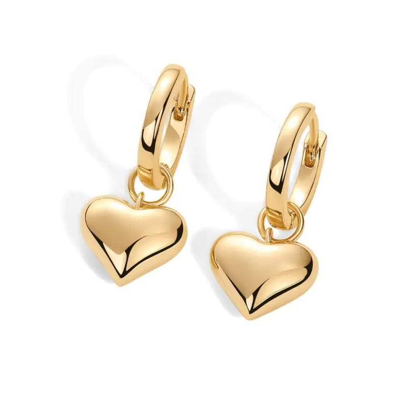 Damesoorbellen Liefdeshanger 14K
